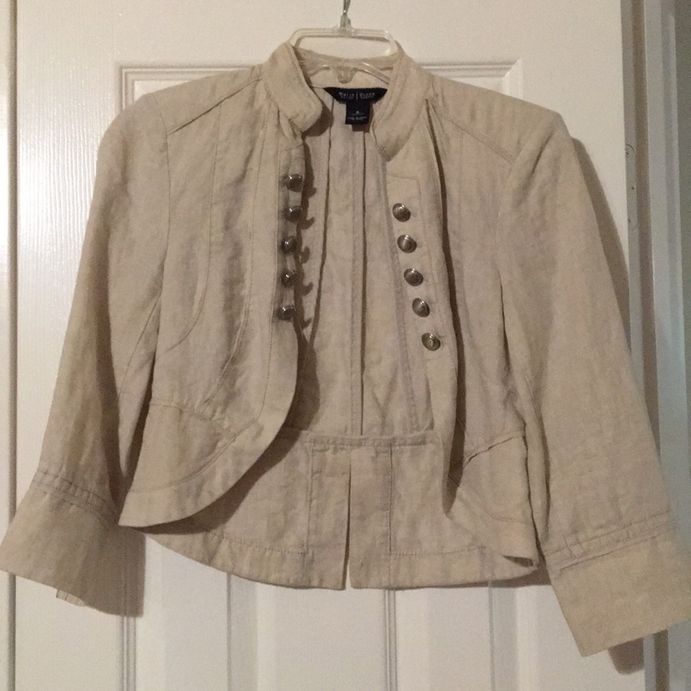 White House Black Market crop jacket. Size 0